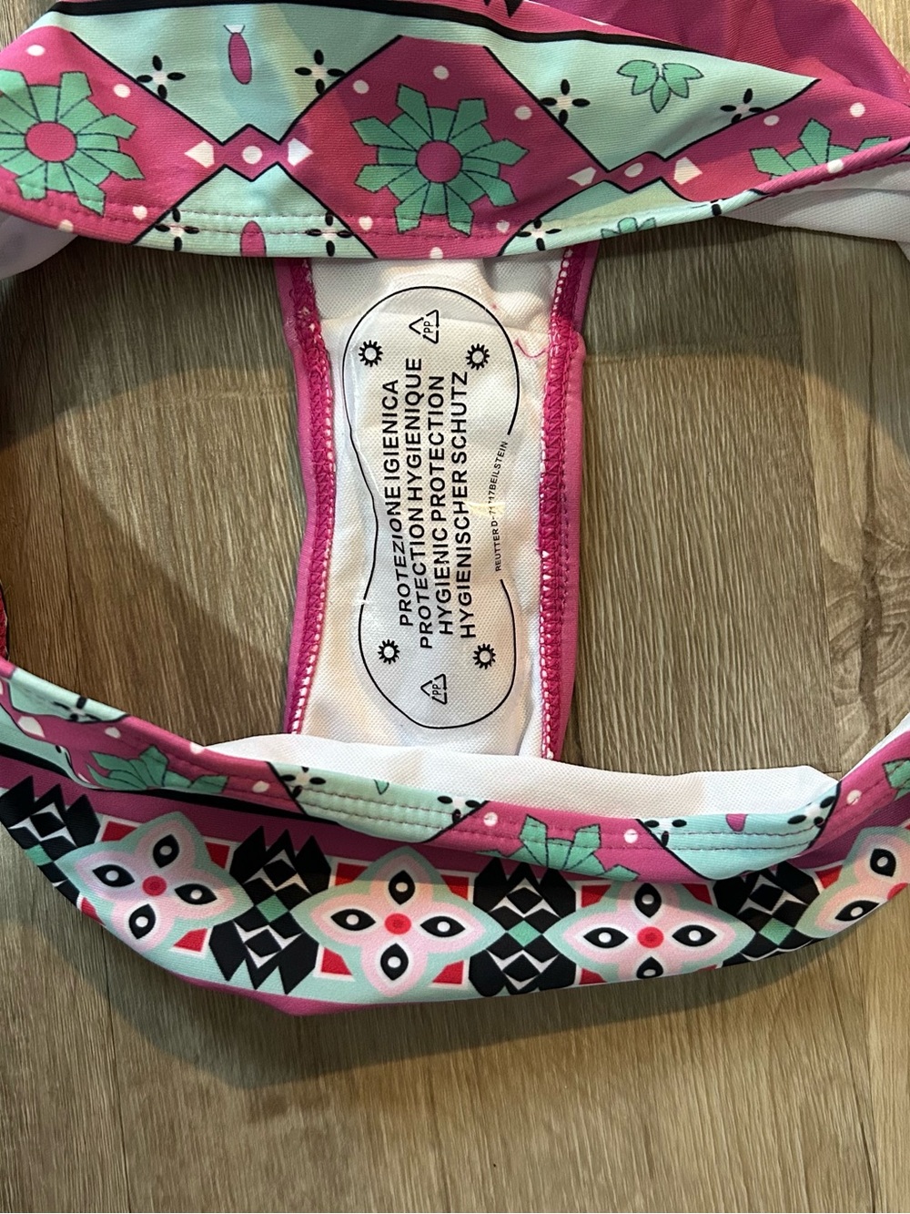 Pink Patterned Bikini Bottom - Picture 4 of 6